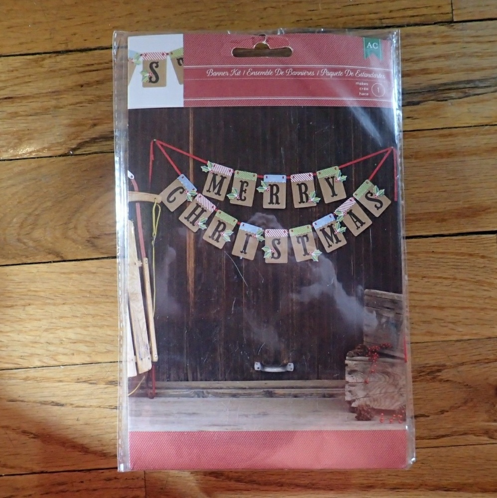 American Crafts Merry Christmas Banner Kit - New